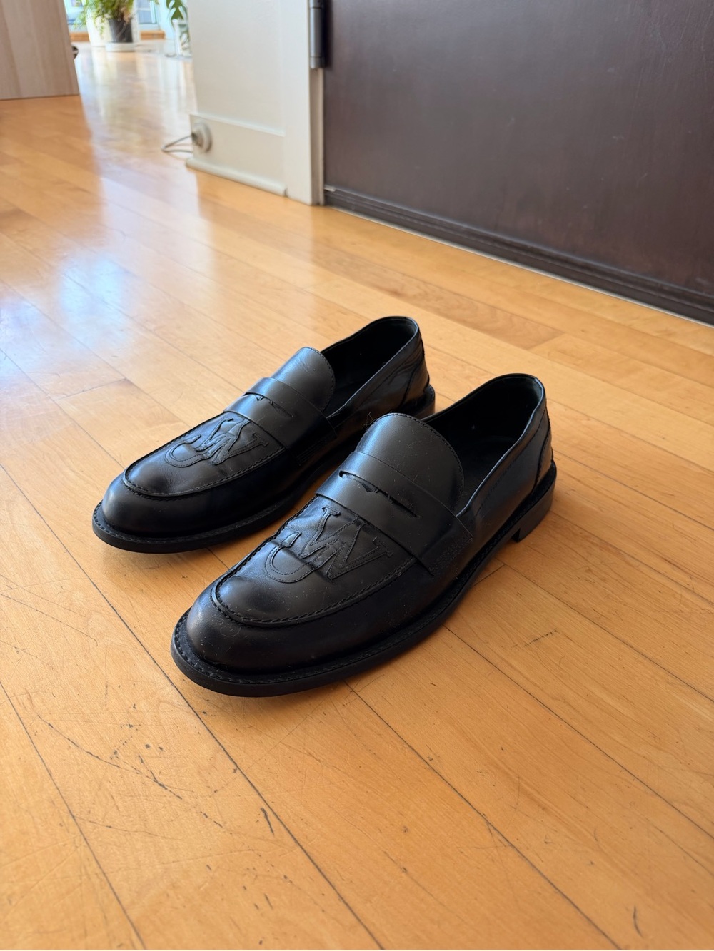 JW Anderson Black Loafers 46 Mens 13 Leather